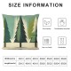 Ulloord Christmas Green White Throw Pillow Covers Decorative Cushion Cover for Christmas Parties Living Room room Sofa Decoration Gift