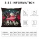 Ulloord Christmas Throw Pillow Covers red Linen Cozy Washable Square Outdoor Indoor Patio Porch Decorations Cushion Cover