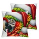 Ulloord Throw Pillow Covers Holiday Animal Soft Linen Living Room Bedroom Dorm Washable ,red,