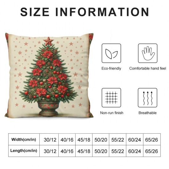 Ulloord Christmas Throw Pillow Covers Gift Brown Green Soft line Room Decor car Porch boy Girl Adults Office Sofa Comfortable Chair Bedding Cushion Covers