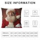 Ulloord Snowman Garland Gray Christmas Throw Pillow Covers Farmhouse Linen Decorative Cushion Covers Suitable for Christmas Party Gifts Living Room Bedroom Sofa Bed Decoration