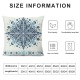 Ulloord Christmas Blue Christmas Throw Pillow Covers Christmas Modern Decorative Covers for Christmas Party Gifts Living Room Bedroom Sofa Bed Decoration