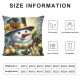 Ulloord Christmas Snowman Throw Pillow Covers Candles Christmas Balls Flower Wreath Gold Linen Cozy Washable Living Room Couch Bed Home Decor Cushion Cover