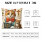 Ulloord cat Throw Pillow Covers Animal Lettering Holiday red Soft Velvet Fabric Washable Living Room Bedroom Dorm Indoor Cushion Cover Square