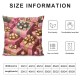 Ulloord Snowman Throw Pillow Covers Pink Christmas Cute Fashion Decorative Cushion Covers Suitable for Party Gift Living Room Bedroom Sofa Bed