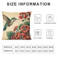 Ulloord Throw Pillow Covers Bird Floral Leaf Animal Natural Retro Beige Soft Washable Home Decorative Living Room Bedroom Couch Sofa Cushion Cover