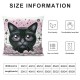 Ulloord Throw Pillow Covers Cute Cartoon Animal Fuzzy Cloud Star Pink Standard Size Girl Bedroom Indoor Room Cozy Cushion Cover