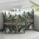 Ulloord Throw Pillow Covers Country Short Plush Washable Decorative for Living Room Bedroom Couch and Sofa Cushion Cover