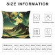 Ulloord Throw Pillow Covers Modern Textured Golden Square Decorative for Living Room Bedroom Sofa Cushion Cover