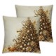 Ulloord Throw Pillow Covers Living Room Adult Square ,White Gold,