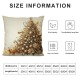 Ulloord Throw Pillow Covers Living Room Adult Square ,White Gold,