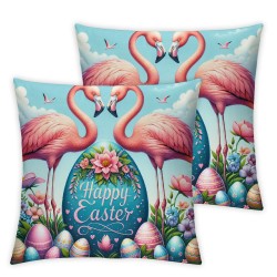 Ulloord Throw Pillow Covers Bird Egg Blue Pink Washable Home Decorative Living Room Bedroom Couch Sofa Pillow case