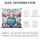 Ulloord Throw Pillow Covers Bird Egg Blue Pink Washable Home Decorative Living Room Bedroom Couch Sofa Pillow case