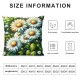 Ulloord daisy floral throw pillow covers spring botanical flower cottage core classy green cozy velvet washable indoor living room couch standard home sofa bed decor Cushion Cover