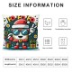 Ulloord Snowman Christmas Tree Pink Cute Pillow Covers Decorative Cushion Covers for Living Room Bedroom Bed Sofa