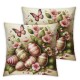 Ulloord Hunny Pink Throw Pillow Covers, Easter Eggs Spring Cushion Case for Sofa Couch