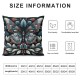 Ulloord Butterfly Throw Pillow Covers Country Flower Natural Indoor Kids Bedroom Sofa Decorative Cover