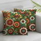 Ulloord Daisy Flower Throw Pillow Covers Leaf Plant Colorful Standard Size Girl Women Bedroom Sofa Decor Cushion Cover