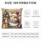 Ulloord Throw Pillow Covers Animal Cute Merry Christmas Christmas Decorations Soft Linen Washable Indoor Living Room Office,White