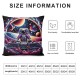 Ulloord Throw Pillow Covers Black Soft Velvet Washable boy Man Indoor Home Patio Dorm Bedroom Decoration Cushion Cover