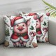 Ulloord Pig Throw Pillow Covers Lovely Animal Lettering Christmas Bedding Decor Cozy Linen Washable Outdoor Porch car,White Pink,