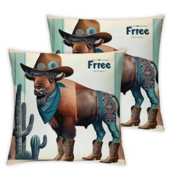 Ulloord Cute Cow Throw Pillow Covers Calf Green Cozy Velvet Washable Indoor Living Room Couch Standard Home Sofa Bed Decor Pillow case