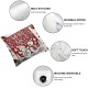 Ulloord Christmas Ball Red Christmas Throw Pillow Covers Christmas Modern Pillow Covers Decorative Cushion Covers for Christmas Party Gifts Living Room Bedroom Sofa Bed