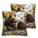 Ulloord Throw Pillow Covers Butterfly bee Animal Animal Country Square Decorations for Sofa Cover