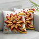 Ulloord throw pillow covers flower modern spring neutral pattern colorful Velvet decor for indoor Living Room Couch Bed Home square with zipper Cushion Cover