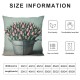 Ulloord Floral Throw Pillow Covers Gift Aesthetic Spring Euro Style Pink Cozy Washable Square Decorations for Home Sofa Bed Patio Chair Cushion Cover