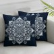 Ulloord Square Modern Abstract Floral Illustration Hidden Zipper Home Sofa Decorative Throw Pillow Cover Cushion Case Design Printed Pillowcase