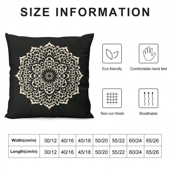 Ulloord Romantic Square Leopard Skin Animal Print Hidden Zipper Home Sofa Decorative Throw Pillow Cover Cushion Case  Two Sides Design Printed Pillowcase