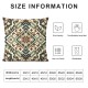 Ulloord Square Red Hidden Zipper Home Sofa Decorative Throw Pillow Cover Cushion Case Design Pillowcase,