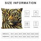 Ulloord Brown Zebra Skin Hidden Zipper Home Decorative Throw Pillow Cover Cushion Case Design Printed Pillowcase