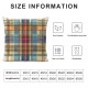 Ulloord Romantic Square Dress Tartan Plaid Hidden Zipper Home Sofa Decorative Throw Pillow Cover Cushion Case Design Printed Pillowcase