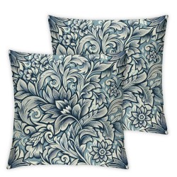 Ulloord Romantic Hidden Zipper Home Sofa Decorative Throw Pillow Cover Cushion Case Square Design Pillowcase