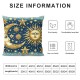 Ulloord Romantic Square Stars Hidden Zipper Home Sofa Decorative Throw Pillow Cover Cushion Case Design Pillowcase