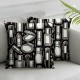 Ulloord Throw Pillow Cover Square Make Pattern Cushion Home Sofa Decor Hidden Zipper Polyester Pillowcase