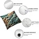 Ulloord Struttura Abstract Abstract Pillow Covers | Soft Ivory Throw Pillow Covers for Bed, Couch &amp; Living Room | Canvas Pillow Cover with Zipper