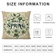 Ulloord  Spring Pillow Covers  Spring Green Leaves Throw Pillowcase Modern Home Sofa Bedroom Living Room Holiday Cushion Case Decorations