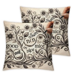 Ulloord  Happy Mothers Day Pillow Covers Flowers Love Throw Pillow Case Home Sofa Bedroom Living Room Holiday Decor Cushion Case Farmhouse Decorations