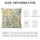 Ulloord Pillow Covers Yellow Floral Cushion Case Retro Oil Painting Flower Decorative Throw Pillow Case for Home Couch Sofa Living Room Decoration,