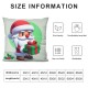 Ulloord Christmas Pillow Covers Christmas Throw Pillow Case Decorative Red Green Merry Christmas Cushion Cover for Home Couch Sofa Farmhouse Decor,