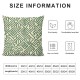 Ulloord Sunflower Pillow Covers Summer Flower Leaves Throw Pillow Case Green Stripes Checks Farmhouse Floral Cushion Cover for Home Office Sofa Couch Decoration,