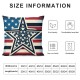 Ulloord Happy Pillow Covers American Flag Stars Stripes Cushion Case Cushion Cover for Home Office Sofa Couch Decoration Supplies,