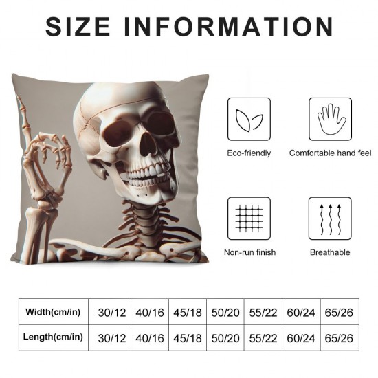 Ulloord Halloween Pillow Covers Throw Pillow Case Rustic Decoration Cushion Case for Outdoor Activity Sofa Home Couch Office Room Car,