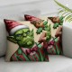 Ulloord Christmas Pillow Cover Cartoon Character Throw Pillowcase Cushion Cover for Holiday Farmhouse Home Couch Sofa Decoration,