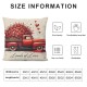 Ulloord Valentine's Day Pillow Covers Bicycle Throw Pillow Case All You Need is Love Cushion Cover for Home Couch Sofa Wedding Anniversary Decoration,