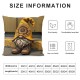 Ulloord Summer Pillow Covers Sunflower Throw Pillow Case Yellow Stripes Decorative Cushion Cover for Home Office Sofa Couch Bed Outdoor Seasonal Supplies,