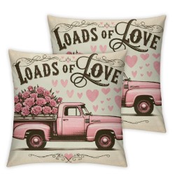 Ulloord Valentine's Day Pillow Cover Throw Pillow Case Love Cushion Cover for Sofa Wedding Decor,